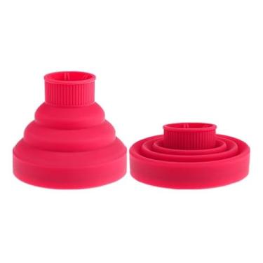 Imagem de Difusor de Cachos Definidor em Silicone Retrátil com Boca Flexível Profissional(rosa)