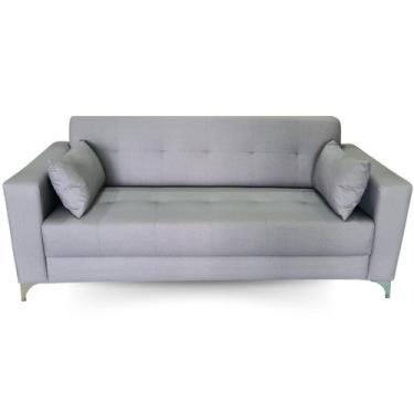 Imagem de Sofá  Gianni Tecido Acquablock Pé Aço Cromado  210cm - 4R Estofados, C