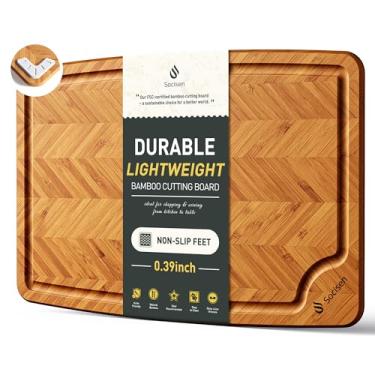 Imagem de Tábua de cortar madeira, tábua de corte dupla face, tábua de servir, cozinha, essencial, casa, aquecimento, anfitriã, presente bandeja de servir para Natal, casamento, aniversário, aniversário, ameixa