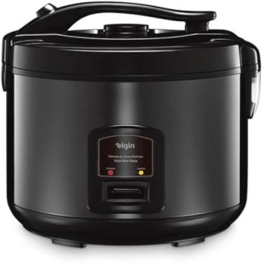 Imagem de Panela, arroz, eletrica, inox, cozinha, prepara, 10 xicaras, eficiente, elegante.