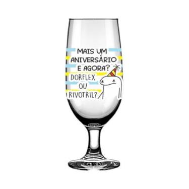 Imagem de Taça de Cerveja 300ml em Vidro Frase Divertida para Presentear
