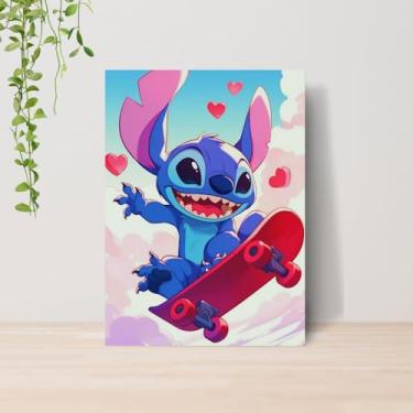 Imagem de Genérico, Quadro Lilo e Stitch Infantil A4 | Placa MDF 02