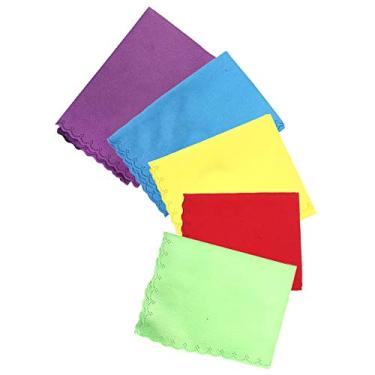 Imagem de LiebeWH Pano de Limpeza, Pano Macio de Flanela para Instrumento Musical, de Polimento Forte, Descontaminação Forte para Guitarra, Piano, Violino, Saxofone, Conjunto de 5 Peças