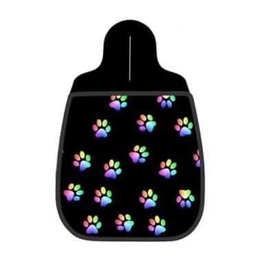 Imagem de Lixeira De Carro Organizador Lixinhocar Patas Coloridas Arco-íris