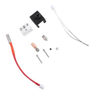 Imagem de Sanpyl Kit Hotend de Cabeça de Impressão Compatível Com Sermoon V1 Pro, Bloco de Aquecimento de Alumínio, Bico Banhado a Cobre, Kit Extrusor Bimetálico de Quebra de Calor, Ideal para Profissionais