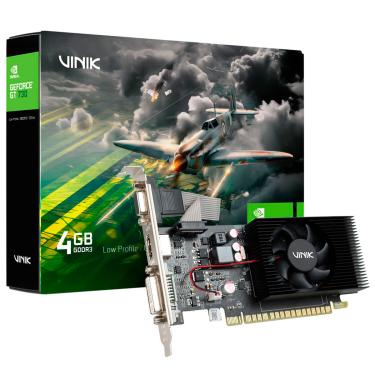 Imagem de Placa de Vídeo Vinik GeForce GT730LP, 4GB DDR3, 128BITS, Low Profile, Single Fan -  GPUK7304GBLP0H2