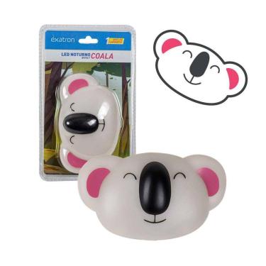 Imagem de Luminária Luz Noturna Coala Infantil Abajur Parede Exatron ST2407