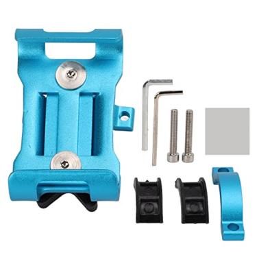 Imagem de Suporte de telefone para bicicleta, suporte de liga de alumínio para navegação com almofadas de silicone antiderrapantes, amplamente compatível com smartphones de 3,5 a 6,5 polegadas, para diâmetros