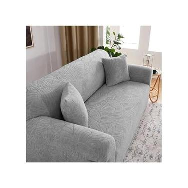 Imagem de Capa De Sofá Spandex + Fixadores (4,3,2,1 lugares) Estampadas (Cor de palha,Sofá de 4 lugares)