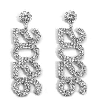 Imagem de Brincos de ano novo 2026 com contas de strass 2026 NYE relógio de véspera de ano novo brincos pendentes de Natal festa festiva, 1, Resina, Sem pedra preciosa