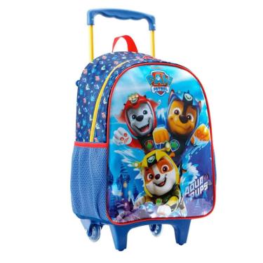 Imagem de Mochila Patrulha Canina Paw Patrol Alça Reforçada Resistente com Bolsos para Garrafinhas - Patrulha Canina - Xeryus