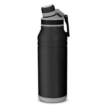 Imagem de Garrafa Térmica 1,2L Inox Preta com Alça e Bico - Squeeze