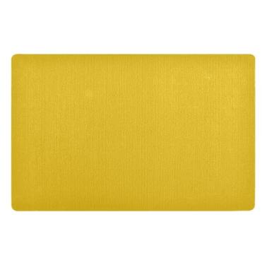 Imagem de GAIGEO Tapete de porta amarelo cromado de poliéster, tapete de pátio antiderrapante, capacho utilitário 81 x 50 cm
