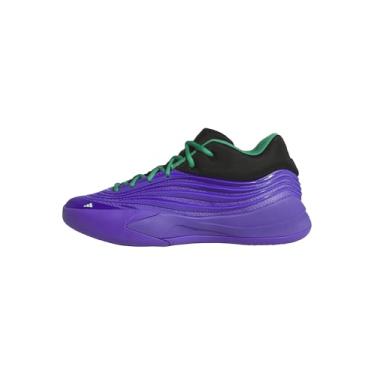 Imagem de adidas Tênis de basquete unissex adulto Dame X, Cor do fornecedor/preto/verde, 18 Women/17 Men
