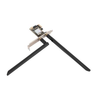 Imagem de KIMISS Adaptador de Placa de Rede MT7925 Placa de Rede Sem Fio Tri Band PCIEx1 de 5400Mbps Com 5.3, Suporta MU MIMO, para 10/11, Linux e