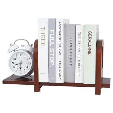 Imagem de PH PandaHall Estante de mesa ajustável, organizador de livros de mesa de madeira, prateleira de armazenamento, estante de mesa para escritório em casa, dormitório, sala de estudo, mesa, arquivos de