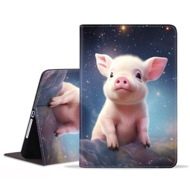 Imagem de stmedazm Capa para tablet Samsung Galaxy Tab S11 de 11 polegadas 2025 (modelo: SM-X730/X736B), capa dobrável de couro PU premium com suporte para despertar/dormir automático - bebê porco fofo