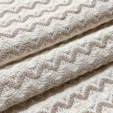 Imagem de Kit com 2 Tapetes de Algodão para Banheiro Sala Quarto Cozinha Antiderrapante Porta 40x60 ou 47x70cm (BEGE/NATURAL,0,40x0,60cm)