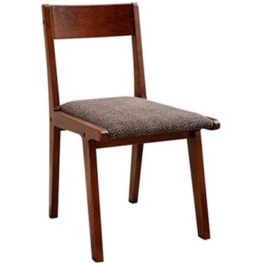 Imagem de Cadeira de jantar de madeira maciça cadeira de estudo moderna cadeira nórdica cadeira de madeira maciça para computador (cor: B) (cor: A)