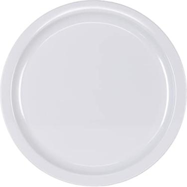 Imagem de Prato de jantar de melamina Carlisle KL11602 Kingline, 25,4 cm de diâmetro x 1,9 cm de altura, branco (caixa com 48)
