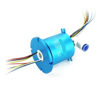 Imagem de Anel deslizante 12 fios 10A juntas rotativas com 1 passagem G1/4'' Suporte de porta tubo 8-10 mm (1 passagem 12CH 10A)