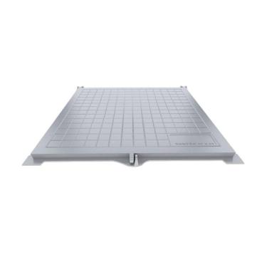 Imagem de Tampão Articulado S Rebaixo Passagem Inspeção Cinza 50x50cm