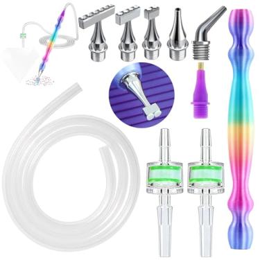 Imagem de Kit de substituição para canetas de pintura de diamante a vácuo, caneta de substituição E-Painter + 2 filtros + parafuso de aço 1/2/4/6/cotovelo multiplacers + tubo de silicone de 1 m serve para a