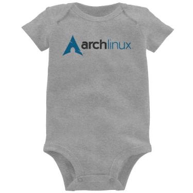 Imagem de Body Bebê Arch Linux Logo - Foca na Moda, Cinza, GG