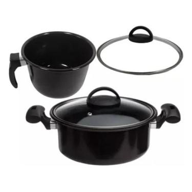 Imagem de Jogo De Panelas 2 Peças Indução Cooktop Lenha E Gás - Lar Home Utilida