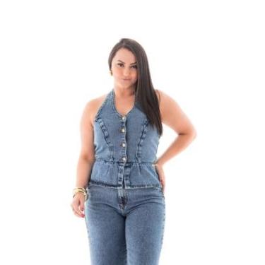 Imagem de Blusa Jeans Feminina Arauto Frente Única-Feminino