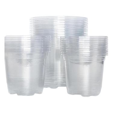 Imagem de Dualoai Conjunto de 30 Vasos Transparentes Multifuncionais para Viveiro de Plantas, Bandejas de Germinação para Plantas de Pequeno Porte, Ideais para