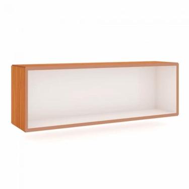 Imagem de Nicho Retangular Em Mdf Freijó Off White 99x33x24 Cm Dalla Costa Tb157jw