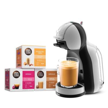 Imagem de Kit Cafeteira Dolce Gusto Mini Me Cinza e Preta + 30 cápsulas