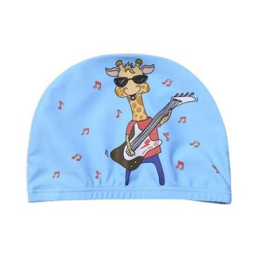 Imagem de Touca De Natação Infantil Em Tecido Elástico Para Meninos E Meninas, C