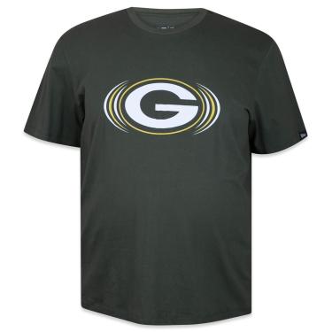 Imagem de Camiseta New Era Plus Size Regular NFL Bay Packers Masculino-Masculino