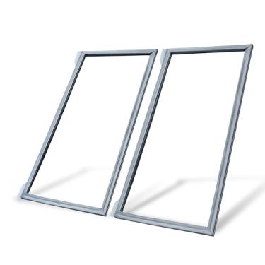 Imagem de Pacote com 2 juntas de porta de geladeira W10830274 atualizadas compatíveis com Whirlpool KitchenAid Maytag Jenn-Air para vedação de porta de freezer W10294127, W10443273, 4454925, PS11759518