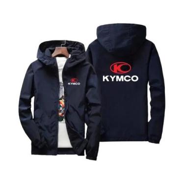 Imagem de Jaqueta Masculina Preta Slim Fit Com Zíper Casual Moda Outono Inverno 