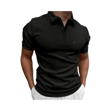 Imagem de Camisa Polo De Negócios De Luxo Para Homens, Rápido Secagem, Estampada