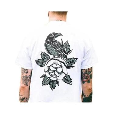 Imagem de Camiseta Masculina Oversized Gótica Harajuku Com Estampa De Caveira, M