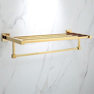 Imagem de Toalheiro de mão, suporte de toalha de banheiro, suporte de toalha de latão para hotel/casa de banho de armazenamento barra de toalha de mão montada na parede suporte de toalha de banheiro cabide de