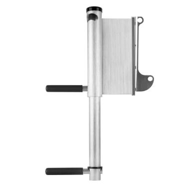 Imagem de Escada de embarque de emergência em 2 degraus, escada giratória de alumínio para placa de macaco e suporte de motor, resistente à corrosão com pedais antiderrapantes