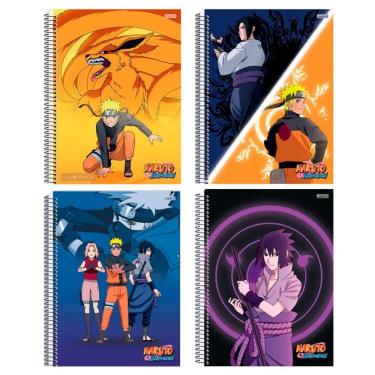 Imagem de Caderno Unv Espiral Capa Dura Naruto Shippuden 80F 1Mat