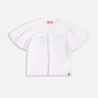 Imagem de Blusa Infantil Com Badado Off White Pérolas Momi-Feminino