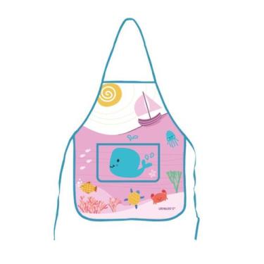 Imagem de Avental Infantil Escolar Impermeável com Temas Divertidos - Leo&Leo