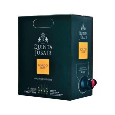 Imagem de Vinho Tinto Brasileiro Quinta Jubair de Mesa Bordô Suave Bag in Box 30