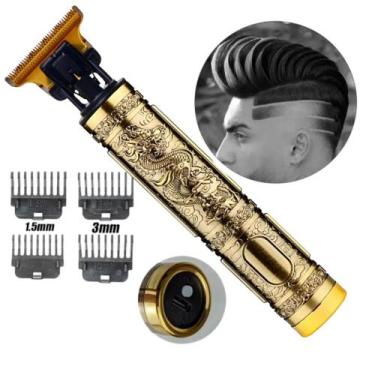 Imagem de Maquina Acabamento Recarregável USB Detalhe Cabelo Barba Acabamento Se