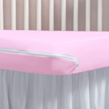 Imagem de Capa de Colchão Berço Americano Malha Gel Com Zíper  - Rei do Kit Berç