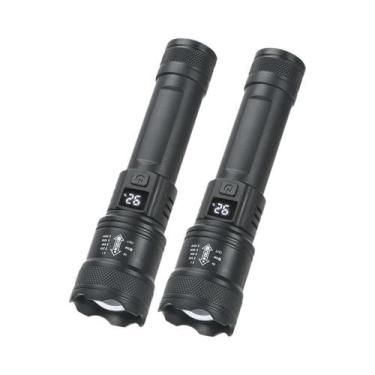 Imagem de Lanterna Tática LED 2000LM Recarregável USB À Prova d'Água Com Zoom, L