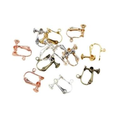 Imagem de Base De Latão Para Brincos De Pressão Com Rosca 15x13mm, 10 Peças, Par