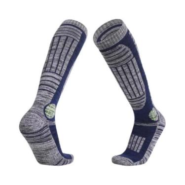 Imagem de Meias Térmicas De Algodão Para Esqui De Inverno Para Homens E Mulheres